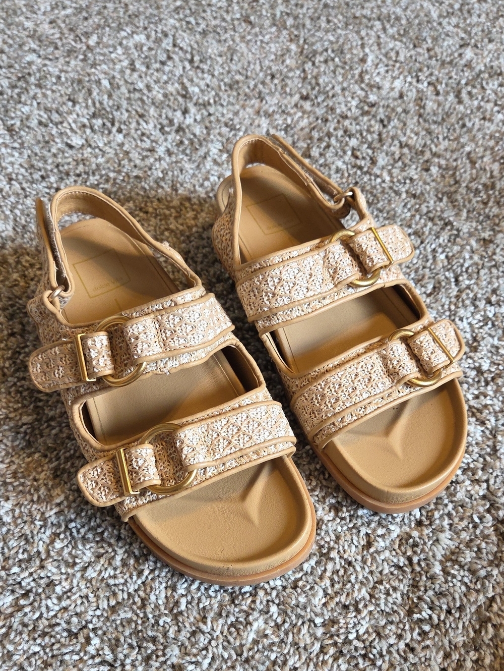 DOLCE VITA Starla Woven Double Strap Sandals